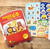 Things That Go - Coloring and Sticker Activity Book (With 150+ Stickers)