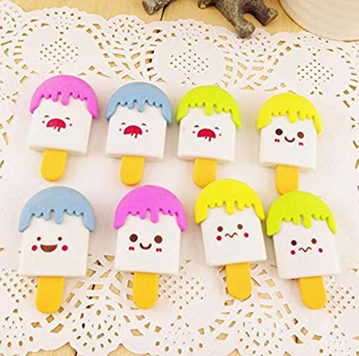 Eraser - Ice Cream Candy Emoji Theme Fancy Cute Stationery for Kids (1 N)