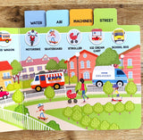 Seek And Find - Vehicles : Early Learning Board Books With Tabs