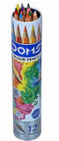 DOMS 12 Colour Pencil Round Tin Pack