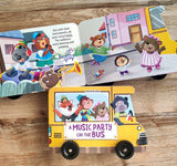 A Music Party on the Bus - A Shaped Board book with Wheels