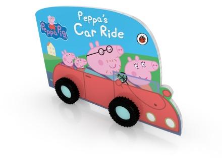 Peppa Pig: Peppa's Car Ride (Die Cut Board Book With Wheels) by Ladybird