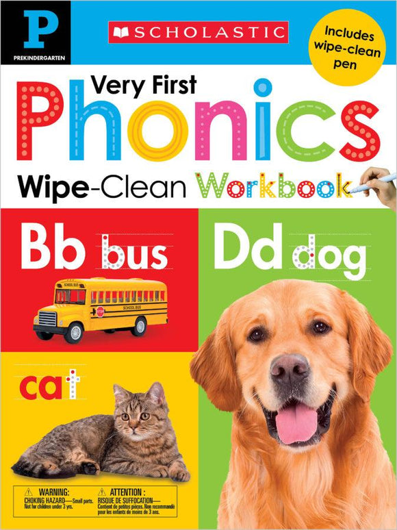 Wipe Clean Workbook - Pre-K : Very First Phonics (Scholastic Early Learners) by Scholastic Inc