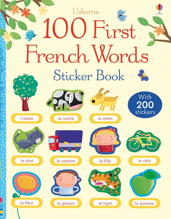 100 First French Words Sticker Book by Felicity Brooks & Mairi Mackinnon