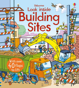 Look inside building sites (Usborne Flap Books) by Rob Lloyd Jones