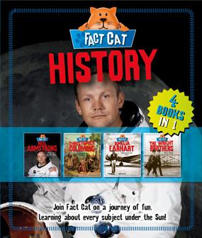 Fact Cat- History bind-up (Amelia Earhart, Christopher Columbus, Neil Armstrong & The Wright Brothers) - 4 books in 1 by Jane Bingham