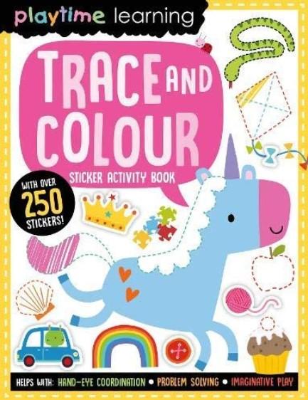 Playtime Learning Trace and Colour (Sticker Activity Book) by Make Believe Ideas