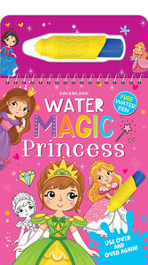 Water Magic Princess- With Water Pen - Use over and over again Spiral-bound – Coloring Book by Dreamland Publications
