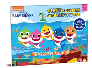 Pinkfong Baby Shark - Fin-tastic Family : Giant Coloring and Activity Book (with tear-out sheets) by Wonder House Books