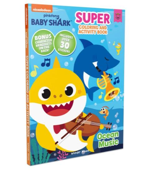 Pinkfong Baby Shark - Ocean Music : Super Coloring and Activity Book by Wonder House Books