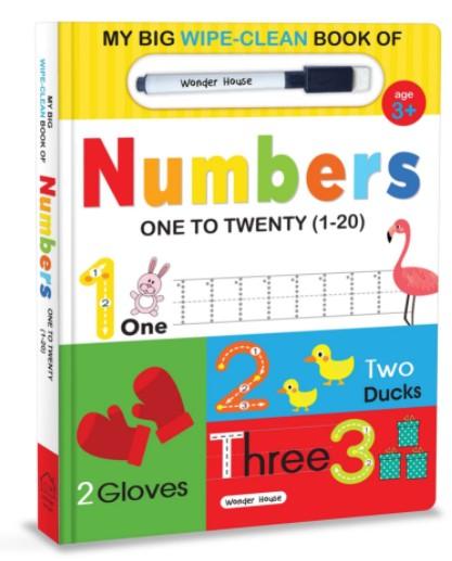 My Big Wipe And Clean Book of Numbers for Kids : 1 to 20 by Wonder House Books