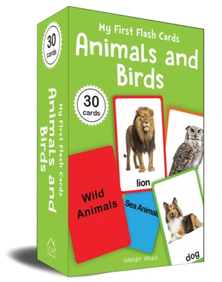 My First Flash Cards Animal And Birds : 30 Early Learning Flash Cards For Kids by Wonder House Books