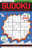 Sudoku - Brain Games For Smart Minds Box Set of 4 Books : Brain Booster Puzzles for Kids, 480 + Fun Games. Combo of Easy, Hard, Killer, Complex Levels.