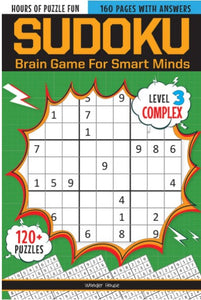 Sudoku - Brain Games For Smart Minds Level 3 Complex : Brain Booster Puzzles for Kids, 120+ Fun Games by Wonder House Books