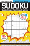 Sudoku - Brain Games For Smart Minds Box Set of 4 Books : Brain Booster Puzzles for Kids, 480 + Fun Games. Combo of Easy, Hard, Killer, Complex Levels.