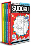 Sudoku - Brain Games For Smart Minds Box Set of 4 Books : Brain Booster Puzzles for Kids, 480 + Fun Games. Combo of Easy, Hard, Killer, Complex Levels. by Wonder House Books