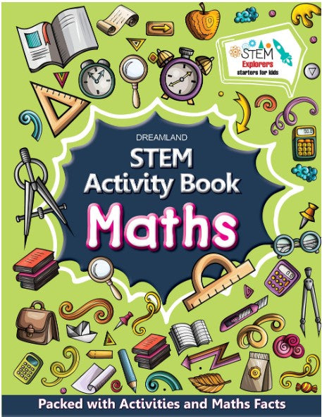 STEM Activity Book Maths - Packed with Activities and Maths Facts by Dreamland Publications