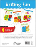 Writing Fun Pack (A Set of 4 Books): Write and Practice Capital Letters, Small Letters, Numbers 1 to 10 and Patterns
