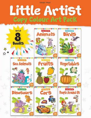 Little Artist - Copy Colour Art Pack (Set of 8 Books) by Wonder House Books Editorial
