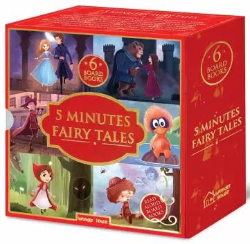 5 Minutes Fairy Tales Bookset: Giftset of 6 Board Books for Children (Abridged and Retold) by Wonder House Books Editorial