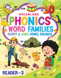 Phonics Reader - 3 (Word Families Short and Long Vowel Sounds) Age 6+ by Dreamland Publications