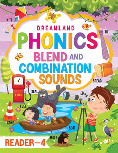 Phonics Reader - 4 (Blends and Combination Sounds) Age 7+ by Dreamland Publications