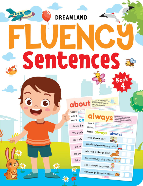 Fluency Sentences Book 4 for Children by Dreamland Publications