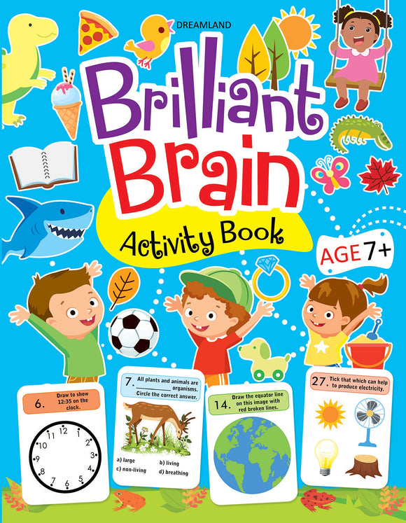 Brilliant Brain Activity Book 7+ by Dreamland Publications
