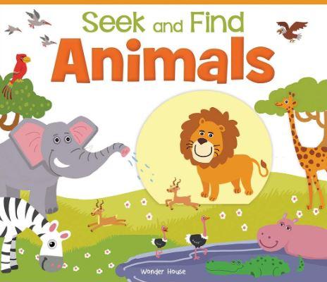 Seek And Find - Animals : Early Learning Board Books With Tabs by Wonder House Books