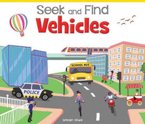 Seek And Find - Vehicles : Early Learning Board Books With Tabs by Wonder House Books