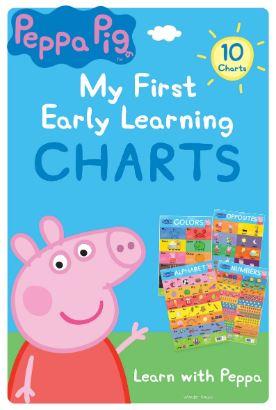 Peppa Pig - My First Early Learning Charts (10 Charts - Alphabet, Animals, Birds, Colors, Fruits, Numbers, Opposites, Shapes, Transport, Vegetables) by Wonder House Books
