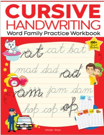 Cursive Handwriting - Word Family: Practice Workbook For Children by Wonder House Books