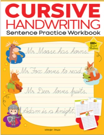 Cursive Handwriting - Sentence: Practice Workbook by Wonder House Books