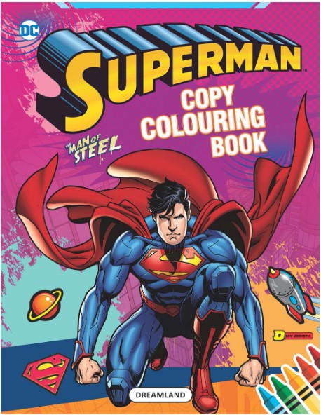 Superman Copy Colouring Book by Dreamland Publications