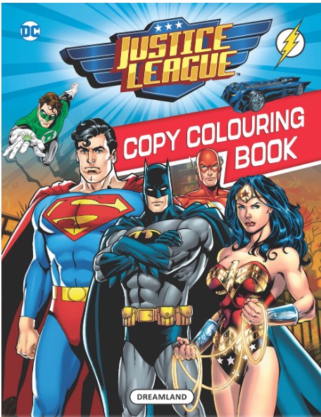 Justice League Copy Colouring Book by Dreamland Publications