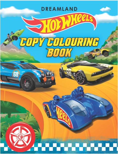 Hot Wheels Copy Colouring Book by Dreamland Publications