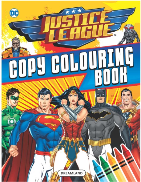 Justice League Copy Colouring Book by Dreamland Publications