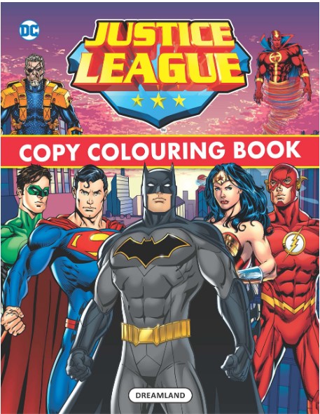 Justice League Copy Colouring Book by Dreamland Publications