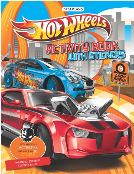 Hot Wheels Activity Book with Stickers by Dreamland Publications