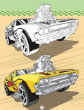 Hot Wheels Copy Colouring Book