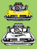 Hot Wheels Copy Colouring Book