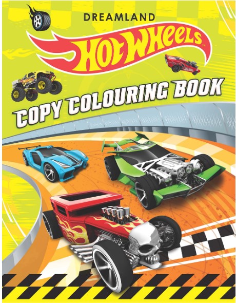 Hot Wheels Copy Colouring Book by Dreamland Publications