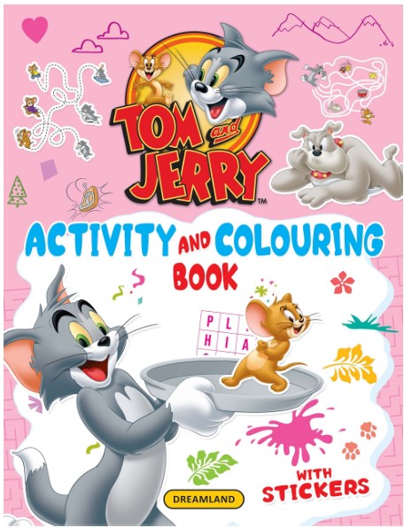 Tom and Jerry Activity and Colouring Book by Dreamland Publications