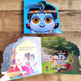 My First Shaped Board Book: Illustrated Lord Krishna Hindu Mythology Picture Book for Kids Age 2+