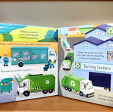 Peep Inside How a Recycling Truck Works (Usborne)